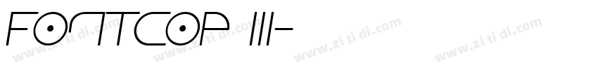 Fontcop III字体转换
